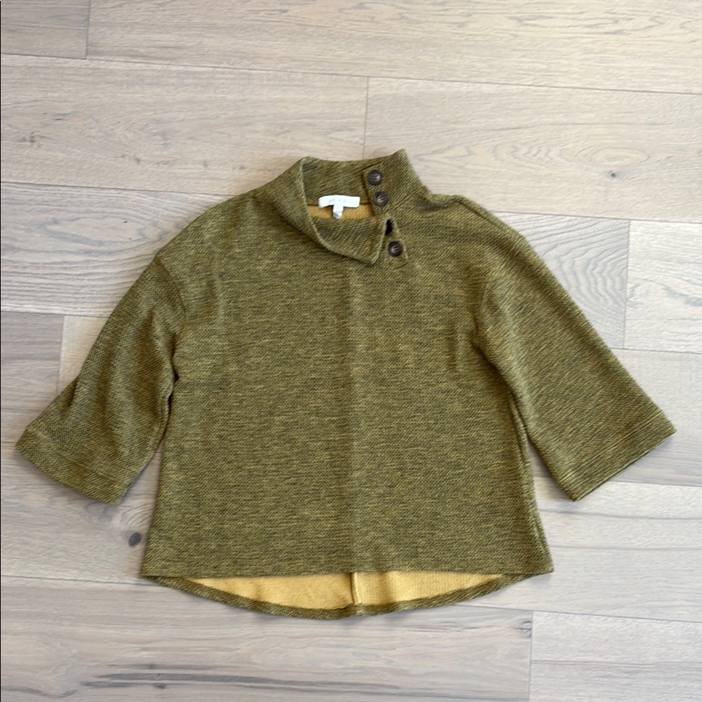 Eri + Ali From Anthropologie Olive Green Top